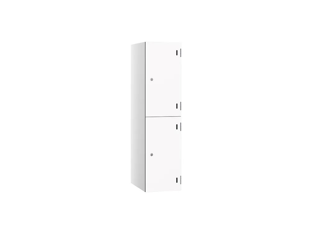 Shield SGL GL24 2-Door Low Locker - Arctic White & Pearly White