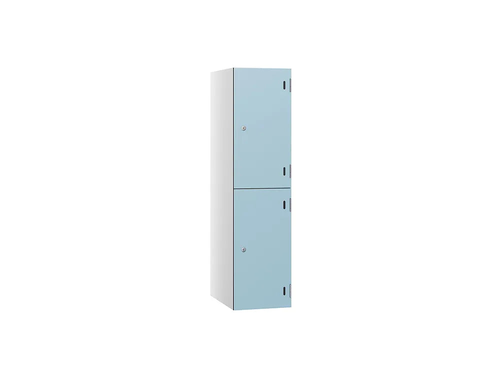 Shield SGL GL24 2-Door Low Locker - Arctic White & Sky Grey