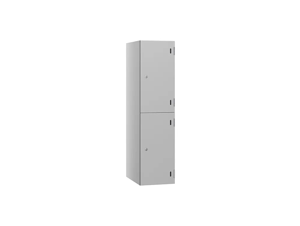 Shield SGL GL24 2-Door Low Locker - Pearl Silver & Dust