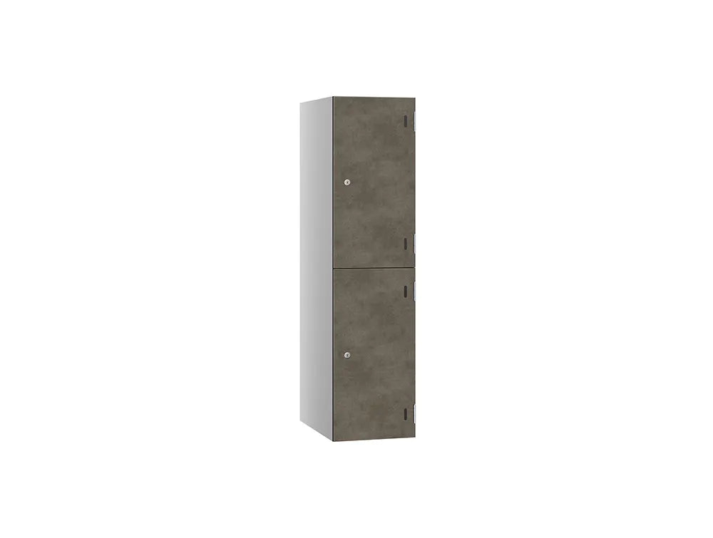 Shield SGL GL24 2-Door Low Locker - Pearl Silver & Houston