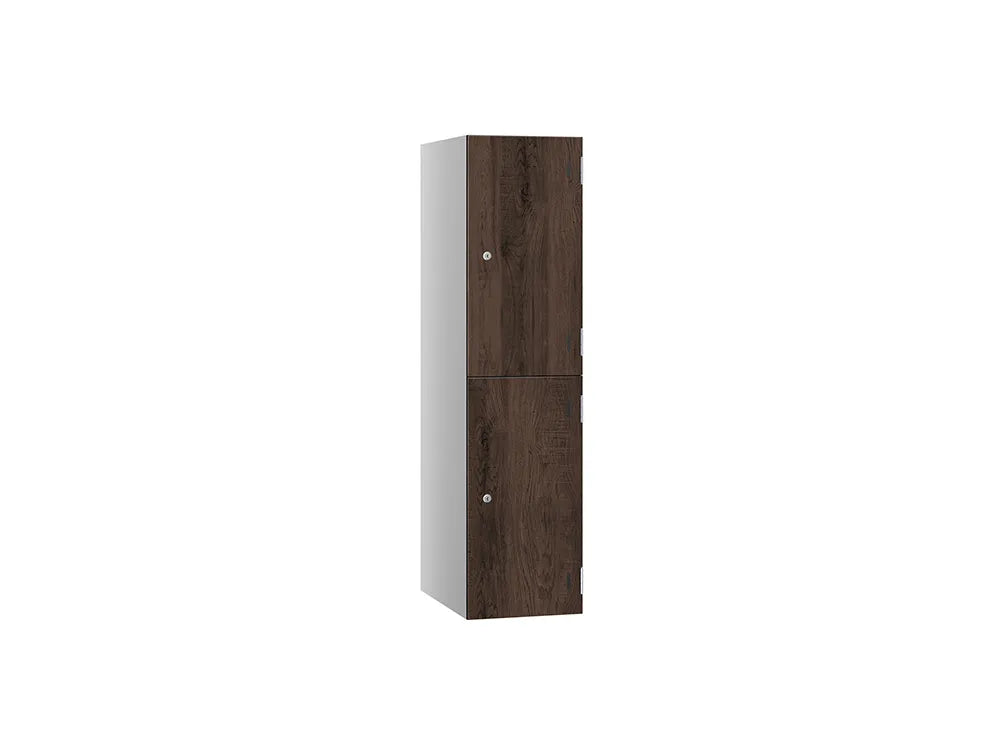 Shield SGL GL24 2-Door Low Locker - Pearl Silver & Rovere Casto