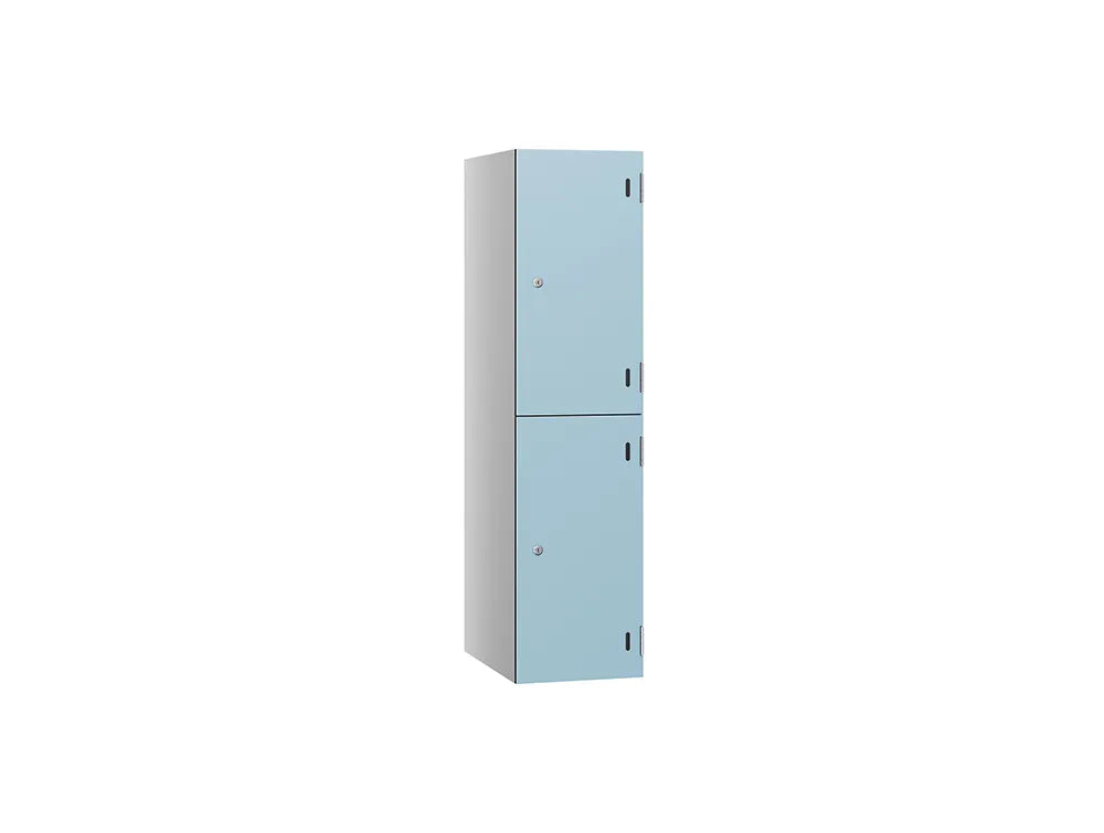 Shield SGL GL24 2-Door Low Locker - Pearl Silver & Sky Grey