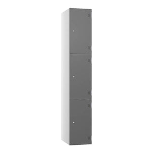Shield SGL GL24 3-Door Locker - Arctic White Dark Grey