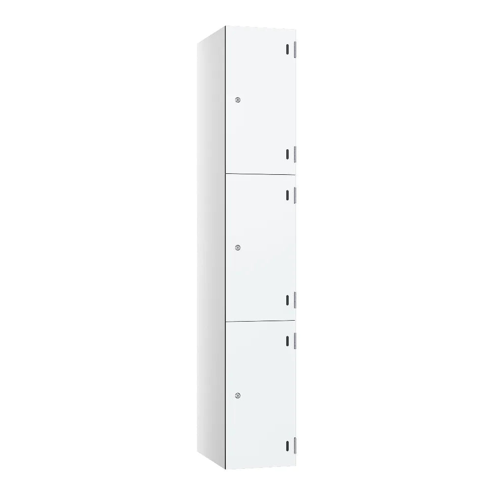 Shield SGL GL24 3-Door Locker - Arctic White & Designer White