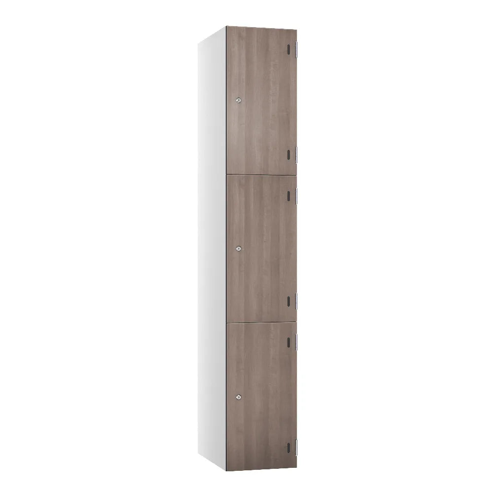 Shield SGL GL24 3-Door Locker - Arctic White & Nordic Acacie