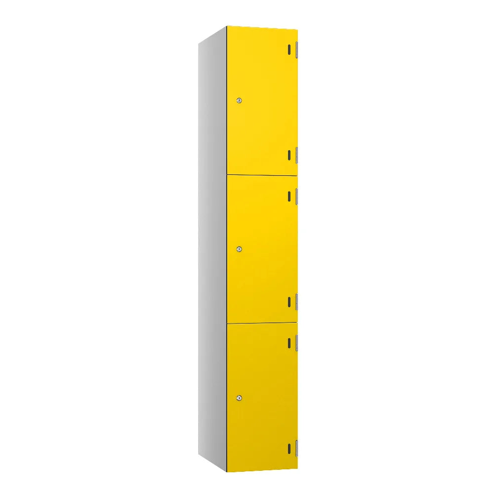 Shield SGL GL24 3-Door Locker - Pearl Silver Divine Yellow
