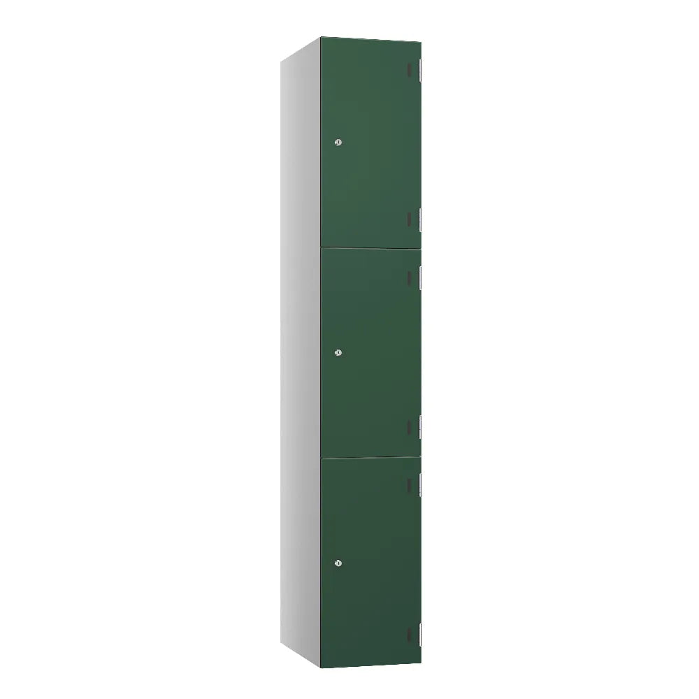 Shield SGL GL24 3-Door Locker - Pearl Silver & Dark Green