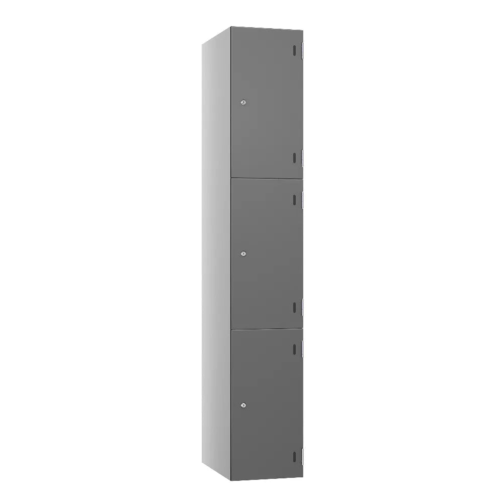 Shield SGL GL24 3-Door Locker - Pearl Silver & Dark Grey