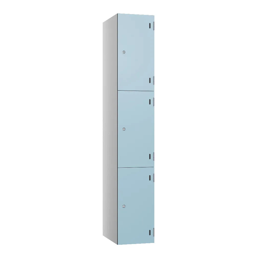 Shield SGL GL24 3-Door Locker - Pearl Silver & Sky Grey