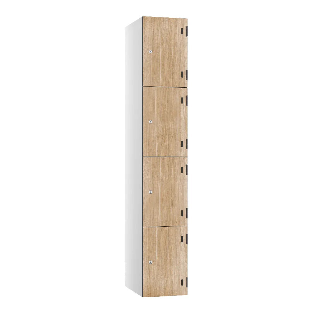 Shield SGL GL24 4-Door Locker - Arctic White & Refresh Oak
