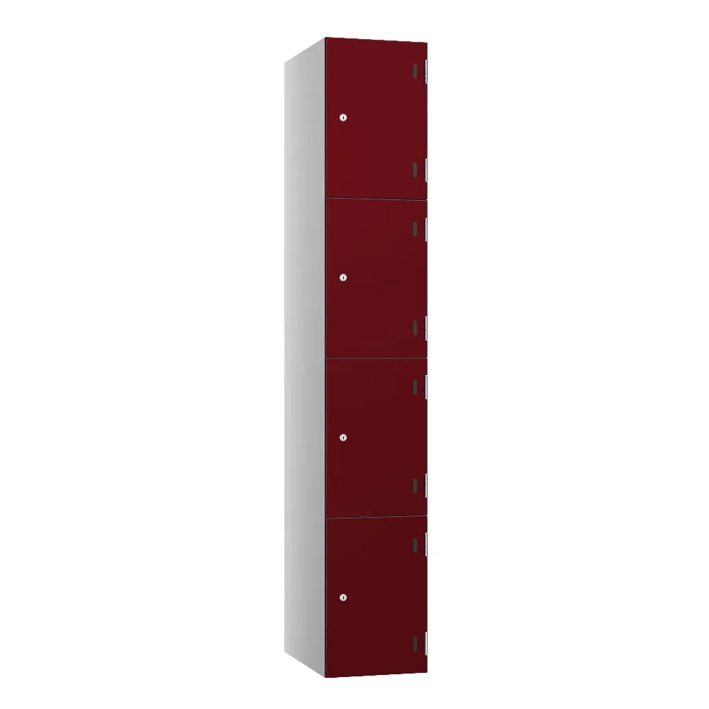 Shield SGL GL24 4-Door Locker - Pearl Silver & Maroon