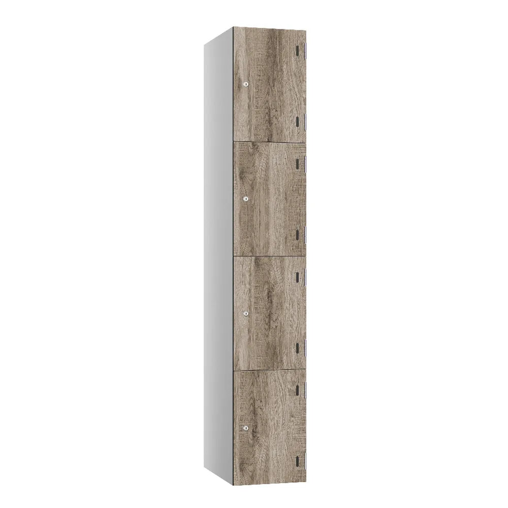 Shield SGL GL24 4-Door Locker - Pearl Silver & Rovere Baldolino