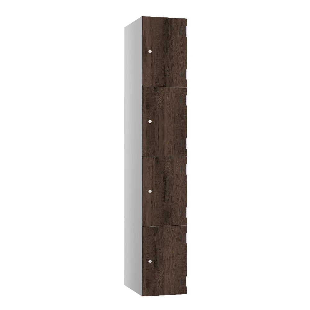 Shield SGL GL24 4-Door Locker - Pearl Silver & Rovere Casto