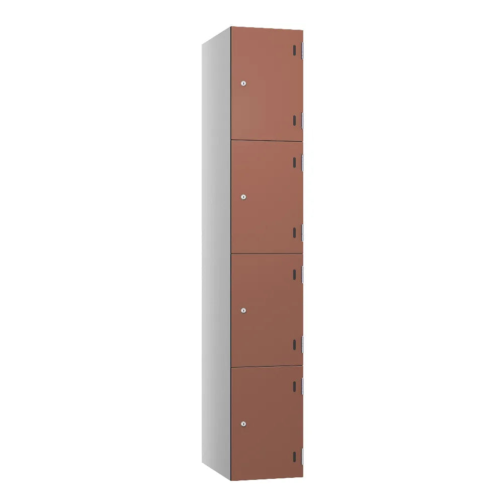 Shield SGL GL24 4-Door Locker - Pearl Silver & Terracotta
