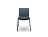 Shila A Frame Conference Chair On Castors With Black Legs And Black Cushion