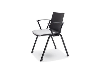 Shila A Frame Conference Chair With Armrest And White Cushion