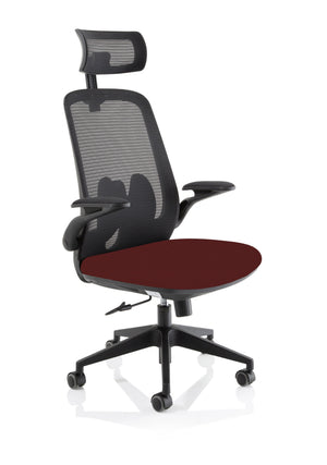 Sigma Executive Mesh Chair With Folding Arms KCUP2025 2