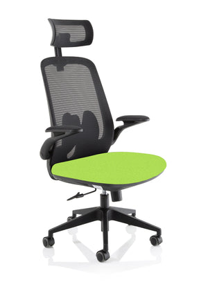 Sigma Executive Mesh Chair With Folding Arms KCUP2027 2