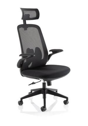 Sigma Executive Mesh Chair With Folding Arms OP000320 1