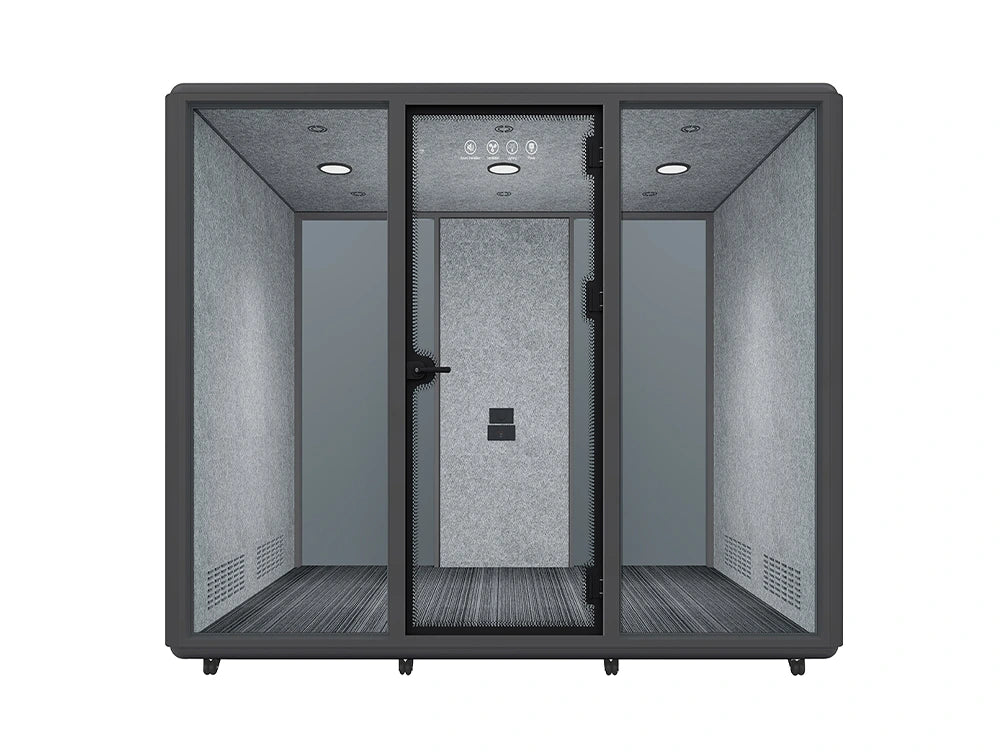 Silentium 4-Person Meeting Pod in Slate Grey