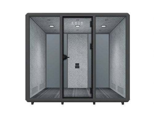Silentium 4-Person Meeting Pod in Slate Grey