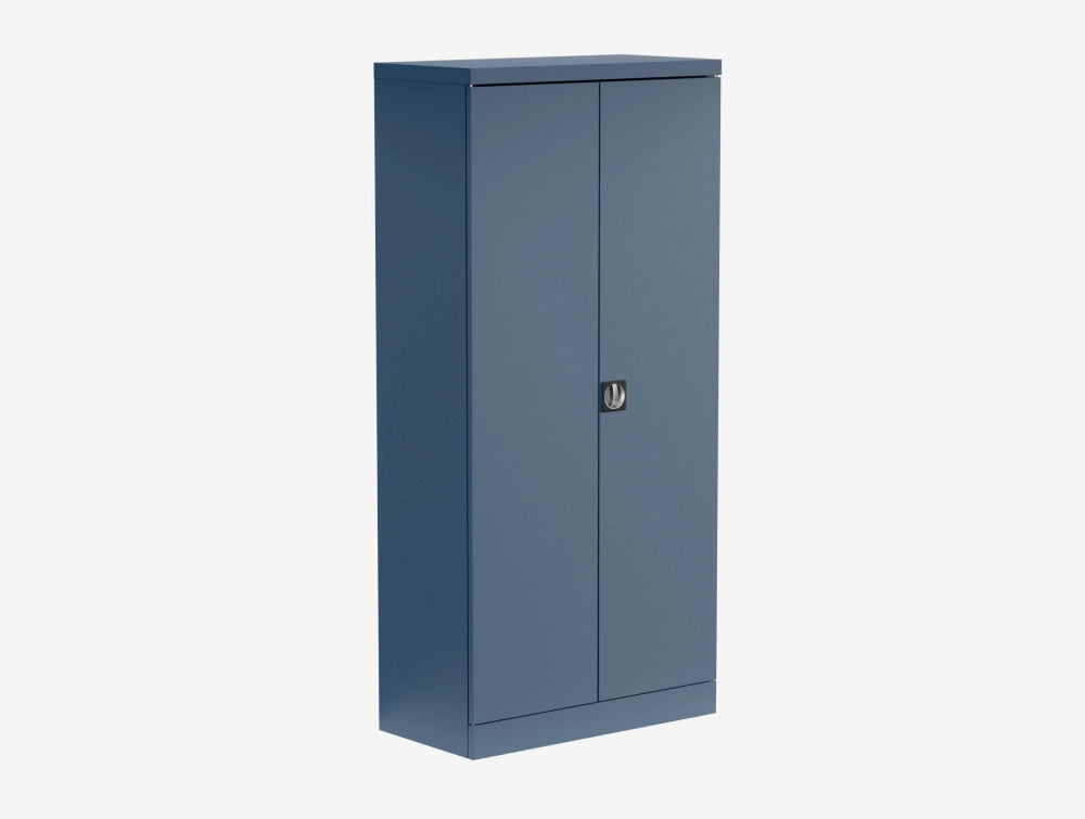 Silverline Kontrax Steel 1950Mm High Two Door Cupboard In Blue Finish