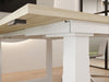 Sit Stand Desk in Light Oak Top Finish with Electric Frame
