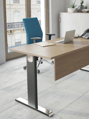 Smile Crescent Desk High Pedestal 1