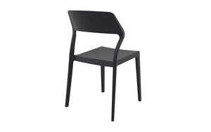 Snow Dining Chair Black Back View