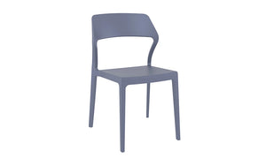 Snow Dining Chair Dark Grey Front View