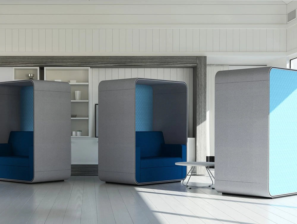 Snug Sofa Booth With Roof In An Office Environment