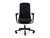 SoFi 7300 Ergonomic Chair in Black Metal with Plastic Armrest and Slideback HAG