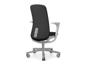 Sofi 7300 In Silver Metal With Plastic Armrest And Slideback 3