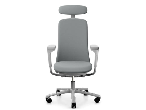 Hag Sofi 7300 Ergonomic Chair In Black Metal With Plastic Armrest And Slideback