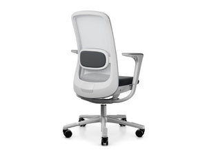 Sofi 7500 In Grey Metal With Plastic Armrest And Slideback 2