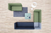 Softbox 2 Seat Pouffe   Model 20 4