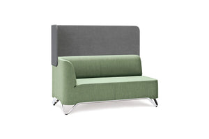 Softbox 2 Seat Sofa With Armrest And Wall   Model 21W 18