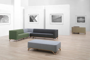 Softbox 2 Seat Sofa Without Arms With Wall   Model 2Bw 1