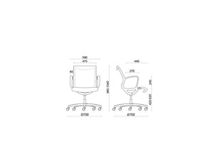Soul Air Meeting Office Chair With Armrests Dimensions