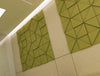 Soundtect Prism Recycled Acoustic Wall Panel In Elegant Lime Green Finish For Breakout Rooms