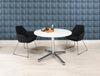 Spacestor Breve Breakout Table 8 With Black Armchair