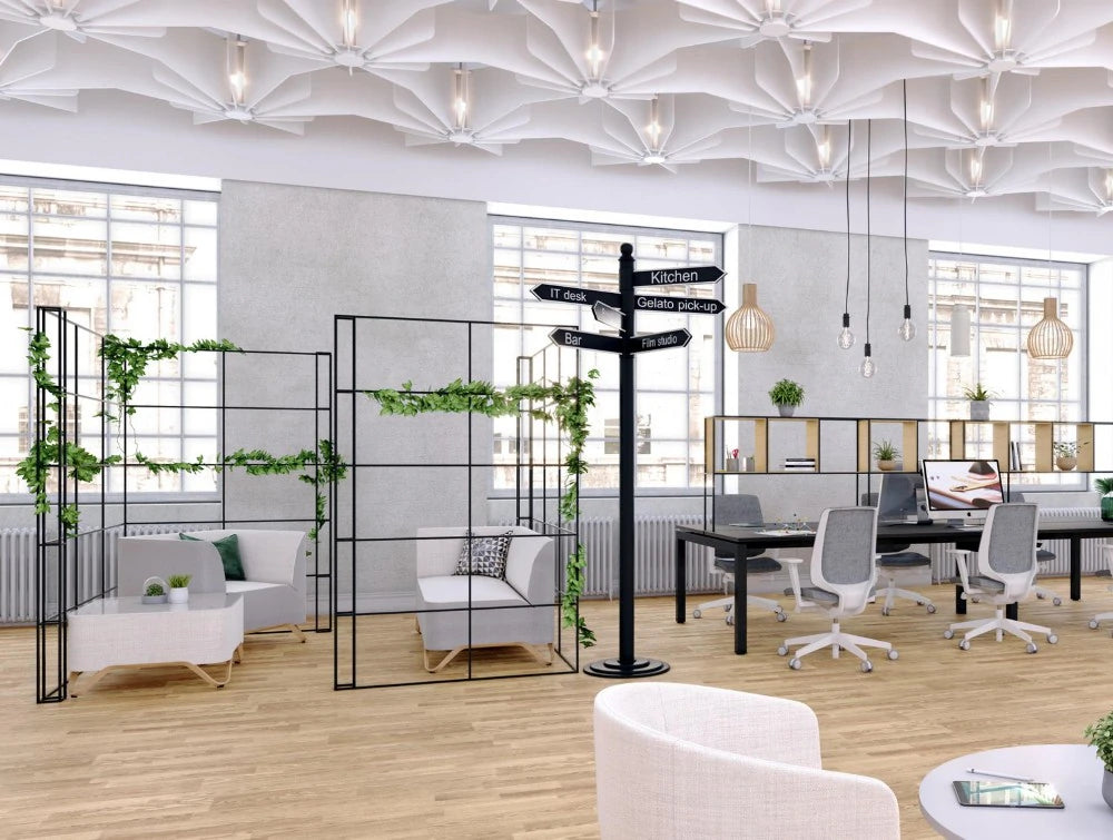 Spacestor Palisades Ii Room Divider 2 In Office Setting