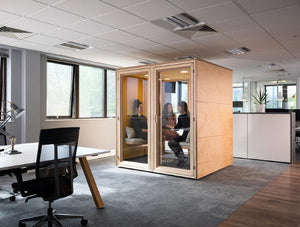 Spacestor Residence Huddle Acoustic Meeting Space 2 In Office Setting