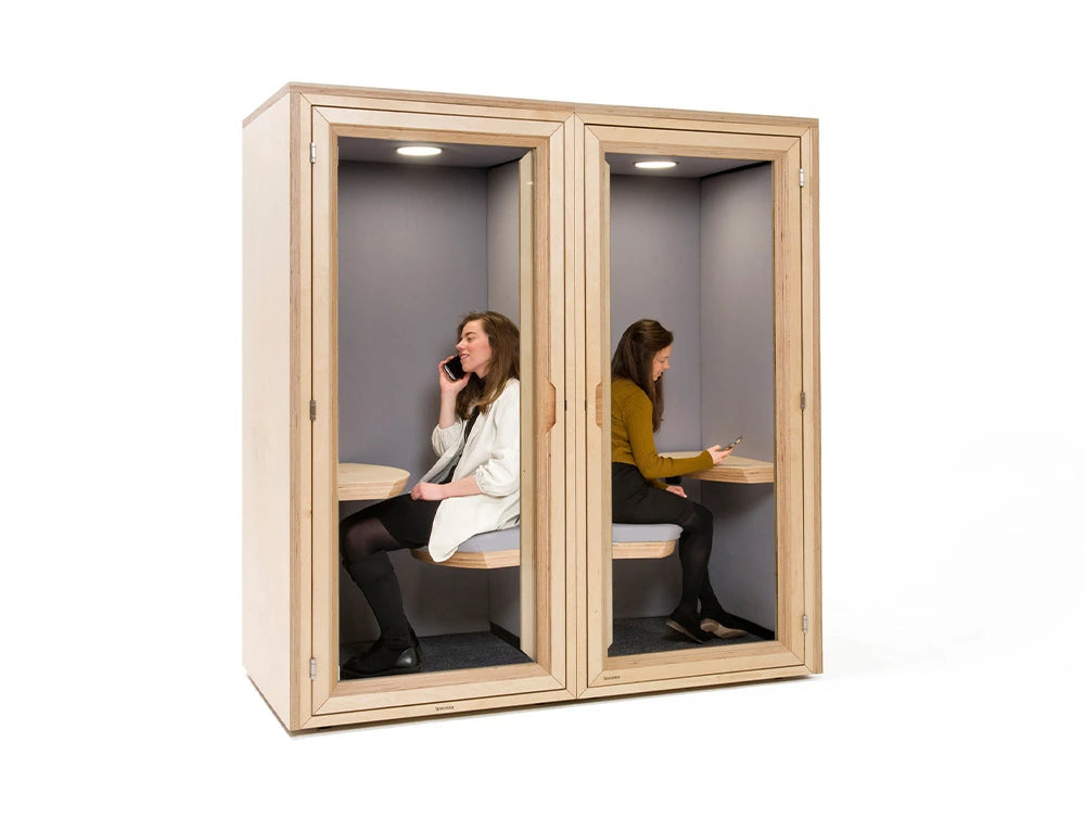 Spacestor Residence Work Wooden Box Acoustic Phone Booth and Workstation