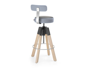 Spin 2 Bar Stool with Footrest 6