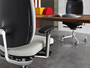 Spirit Manager Office Chair 2 Back View In White