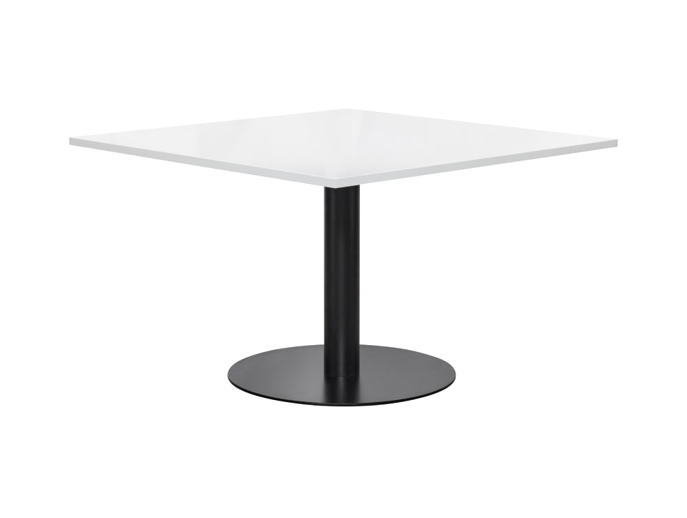 Square Dining Black Table 1200mm