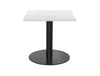 Square Dining Black Table 800mm 4