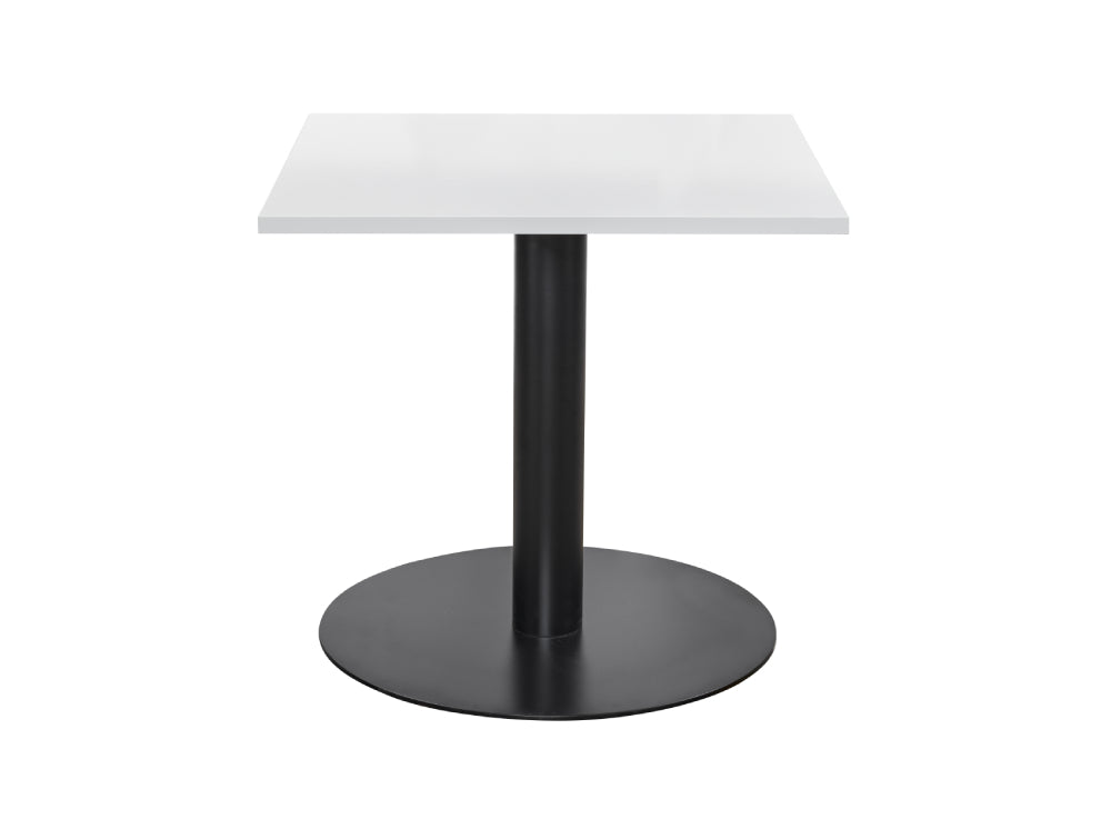 Square Dining Black Table 800mm 4
