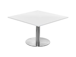 Square Dining Brushed Steel Table 1200mm 3